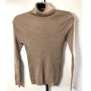 Tan turtle neck sweater
